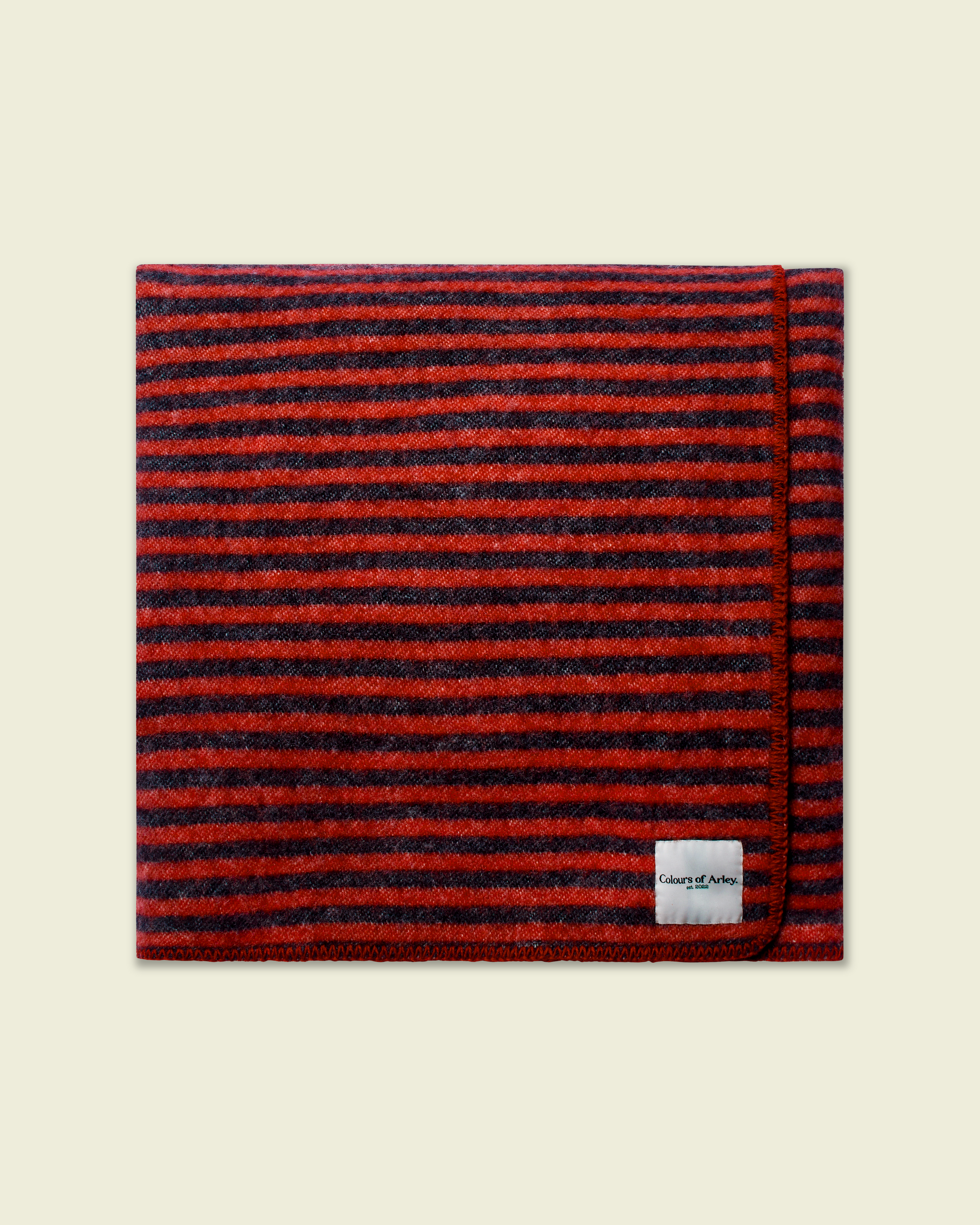 100% Wool Blanket - Meteorite & Postbox with Manicure stitch