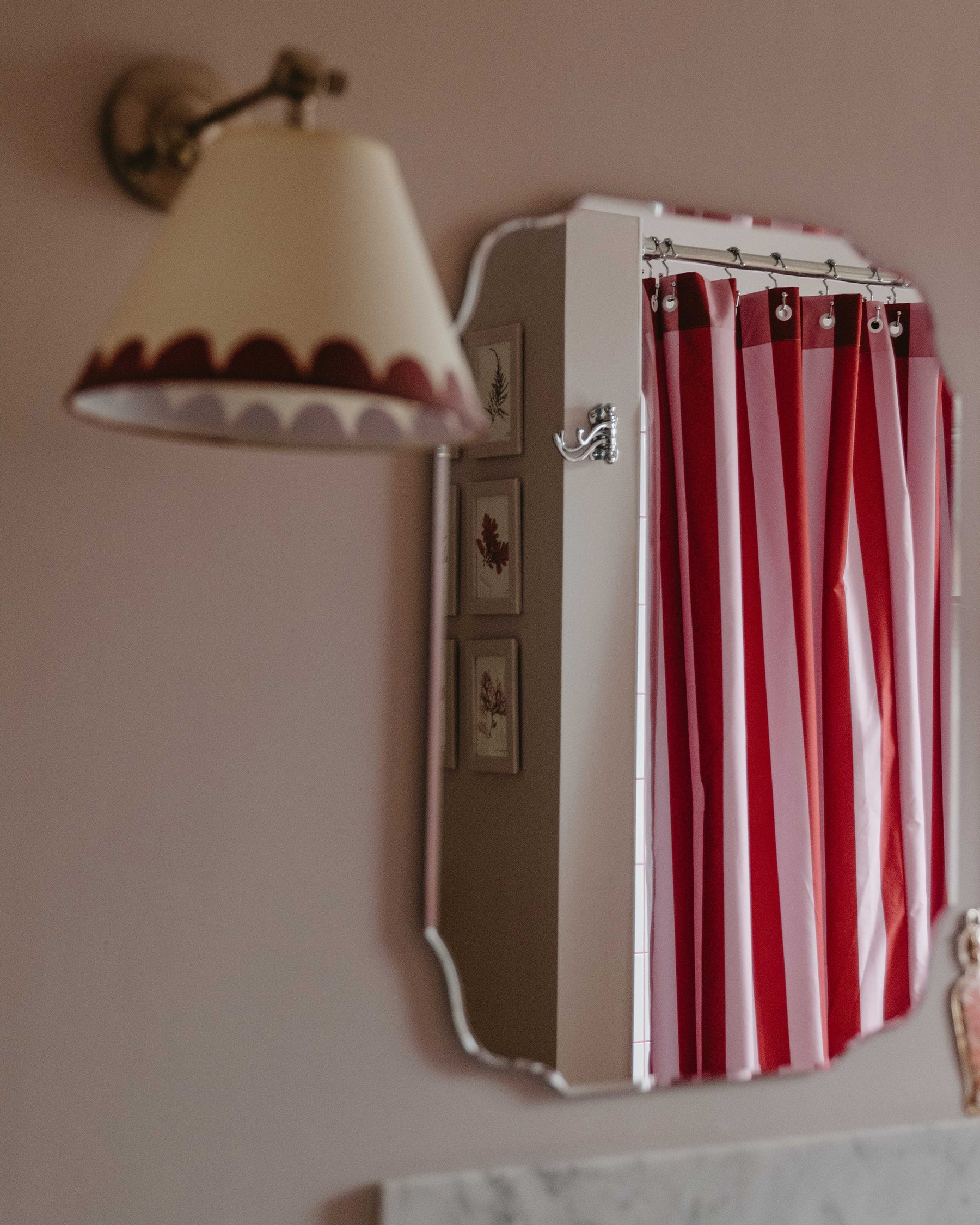 Dual Shower Curtain - Cherry & Ibiza