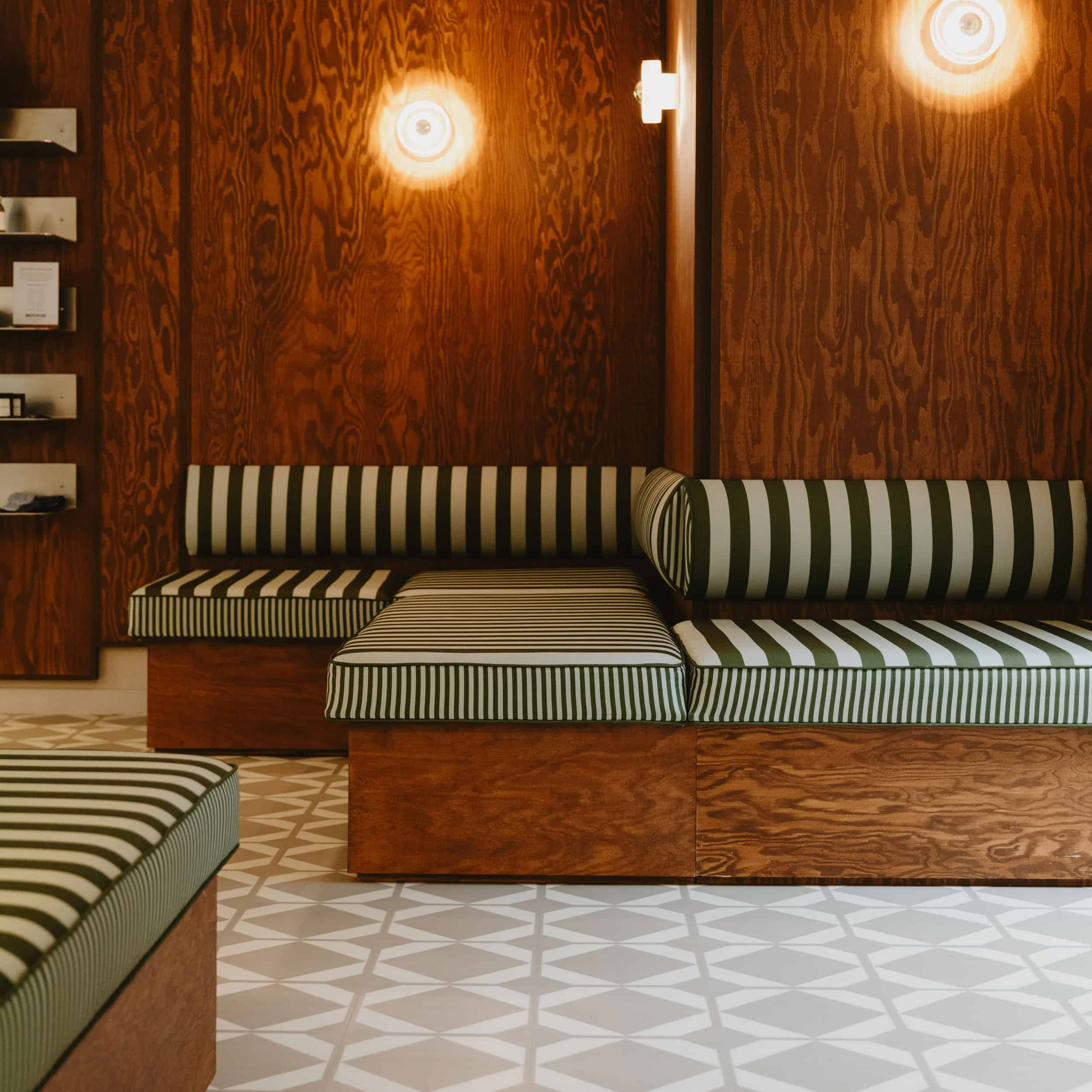 Crystal & Cypress - Midi Striped Fabric