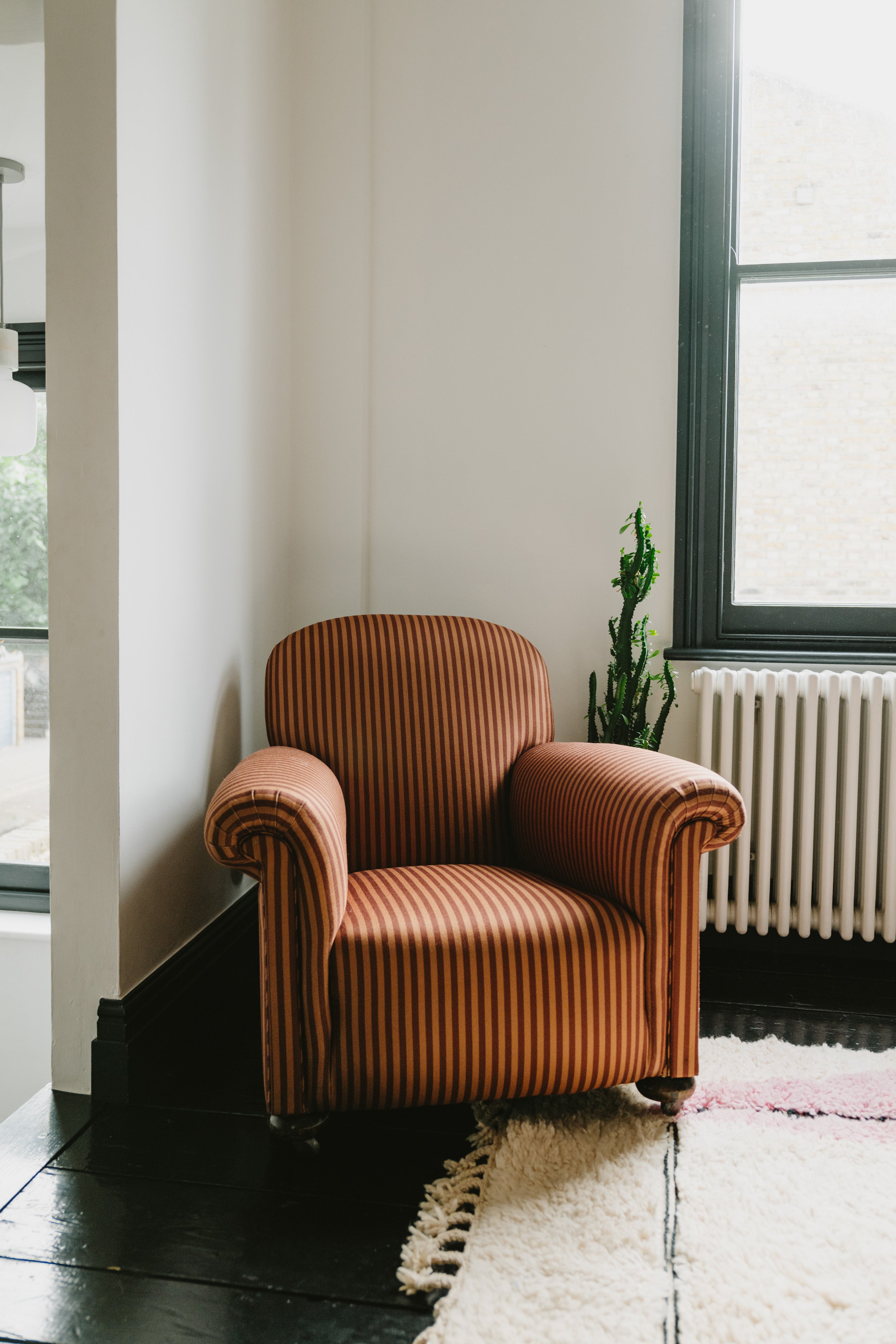 Vintage Drop x Amy Bannerman - Peat & Acorn Striped Chair