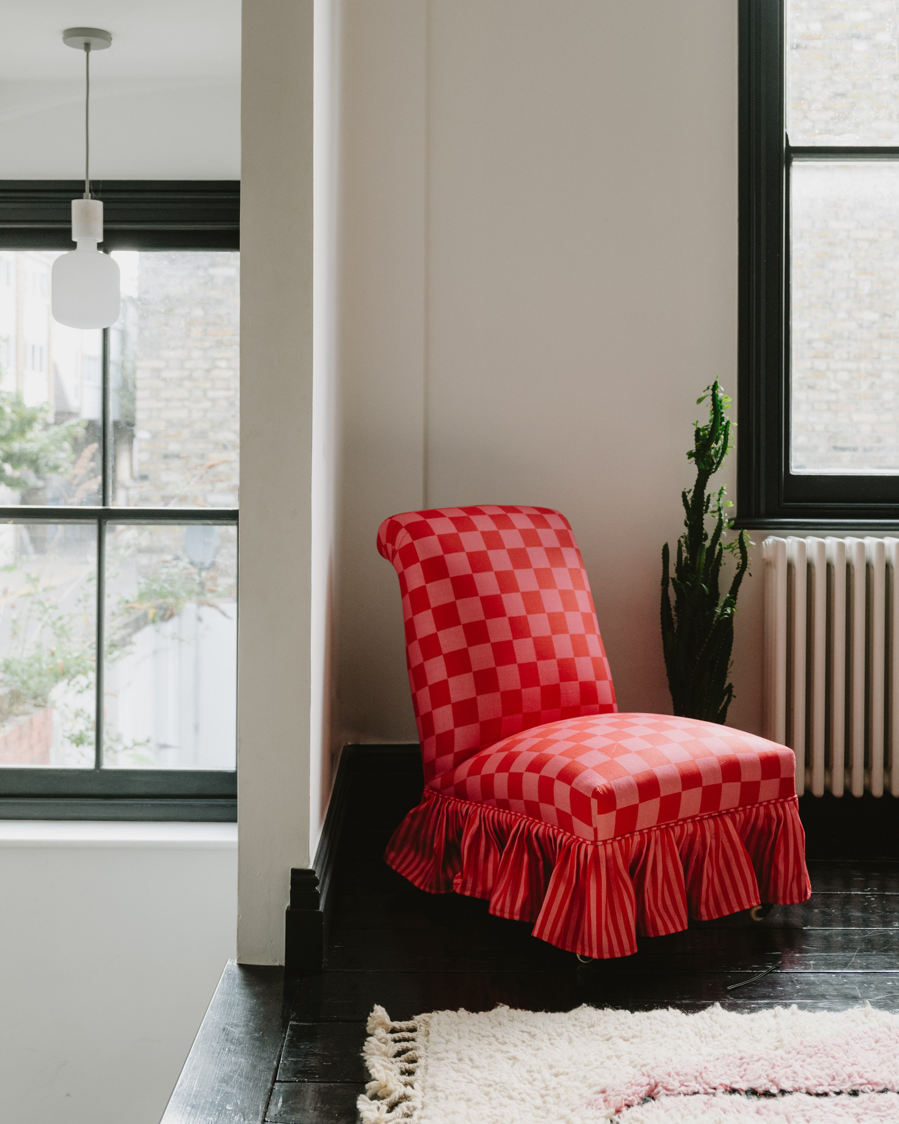 Vintage Drop x Amy Bannerman - Bon Bon & Candy Apple Check Chair