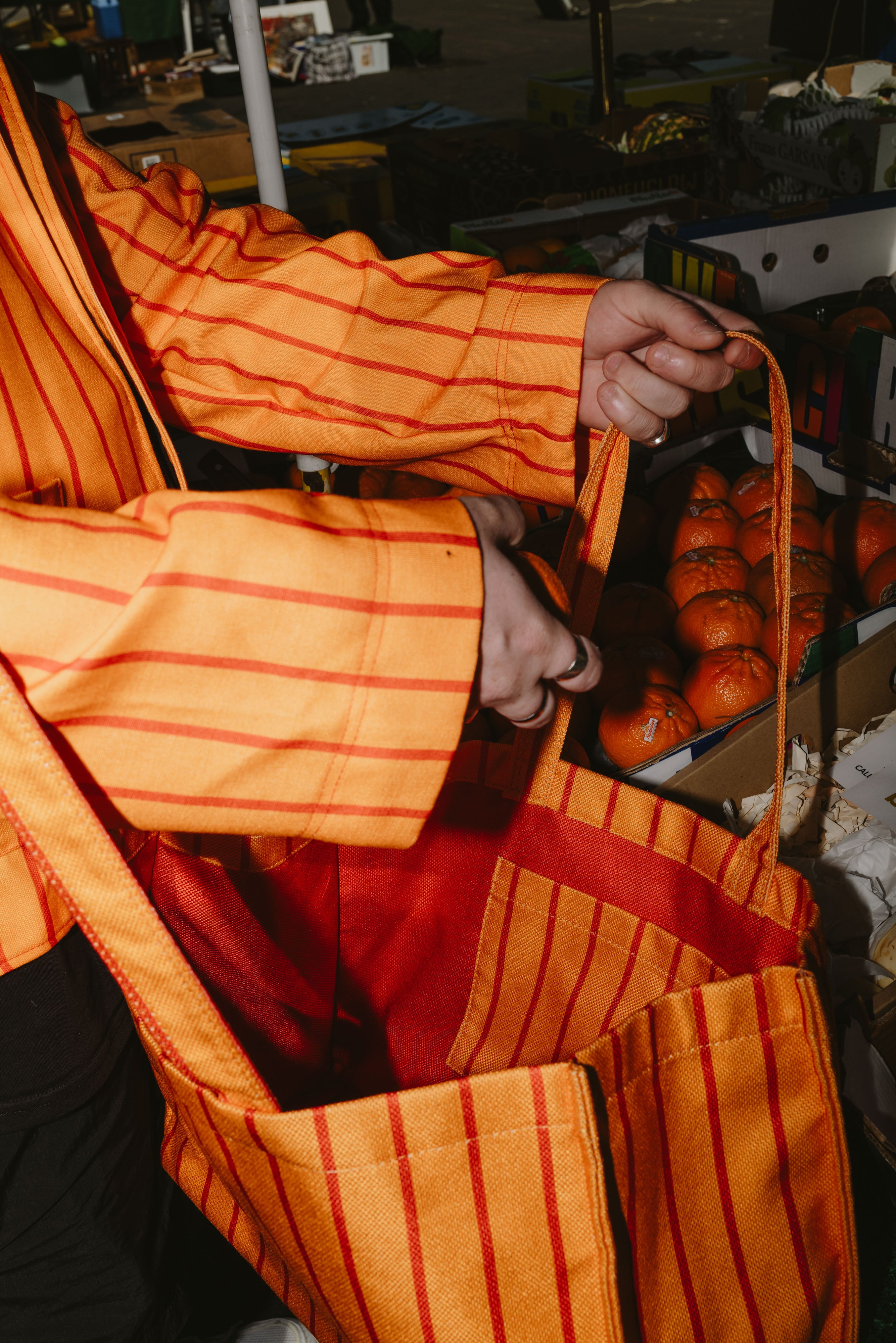 Striped Studio Bag by Colours of Arley x ADAM JONES - Pat's Coaches