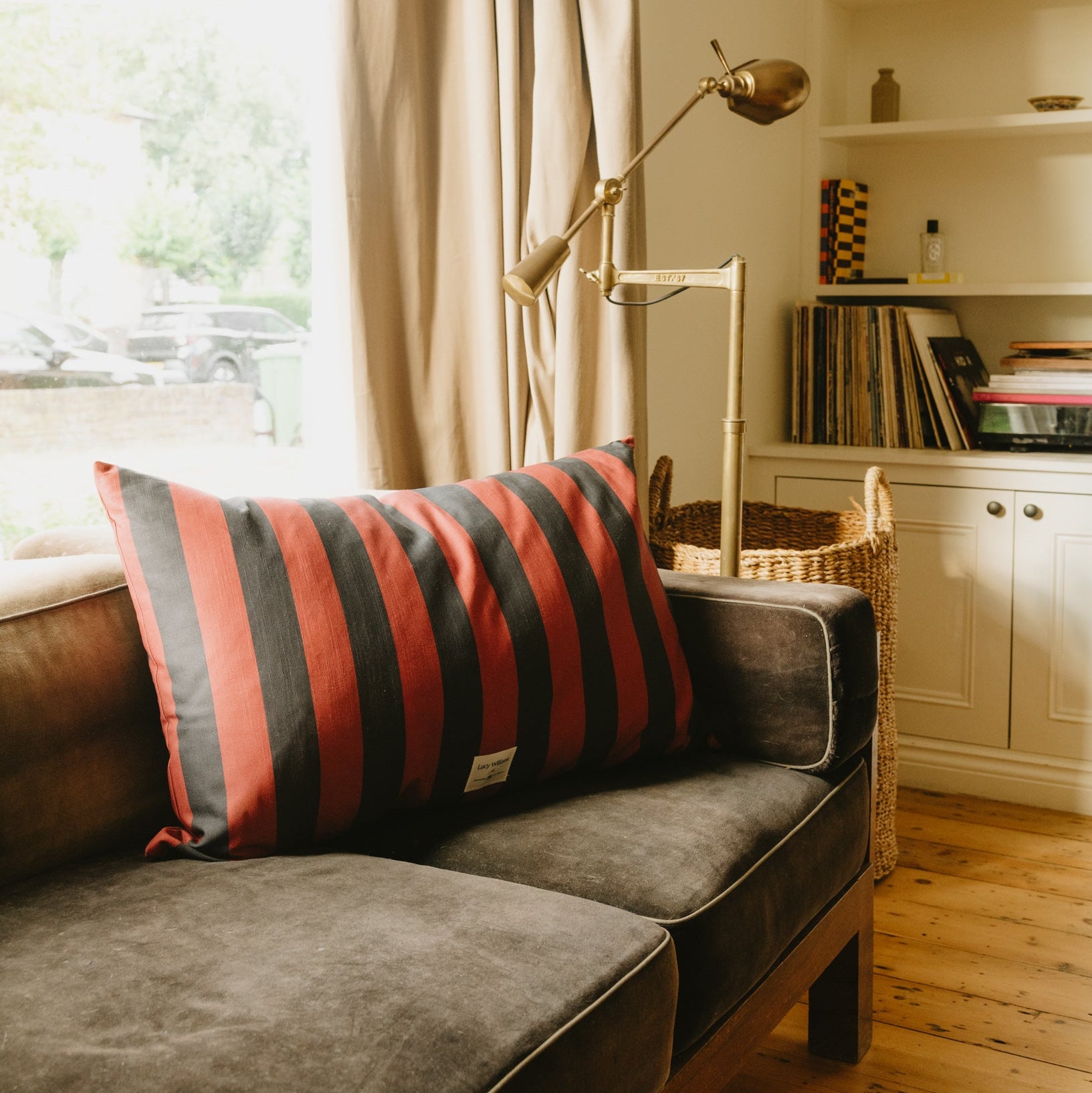 The Fireside Cushion - Cherry & Meteorite
