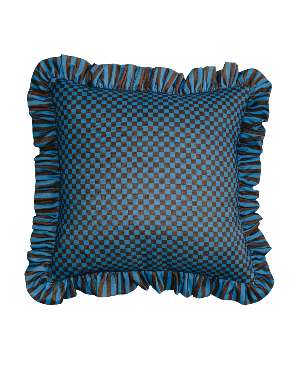 Cocktail Cushion - Bug & Gravy - Skinny Check